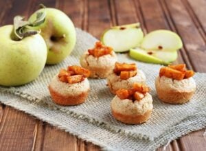 Caramel Apple Cookie Cups - DessertForTwo.com