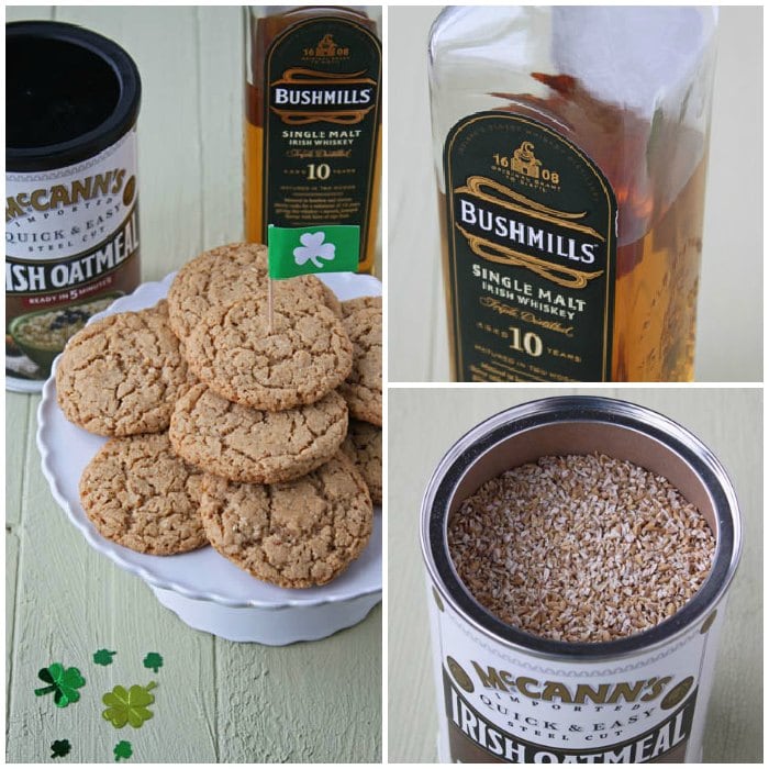 Irish Whiskey Oatmeal Cookies - DessertForTwo.com