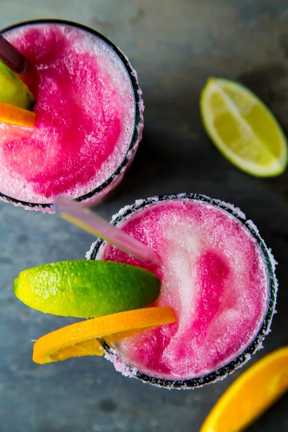 10 Remarkable Memorial Day Cocktails - Sangria Swirled Frozen Margaritas