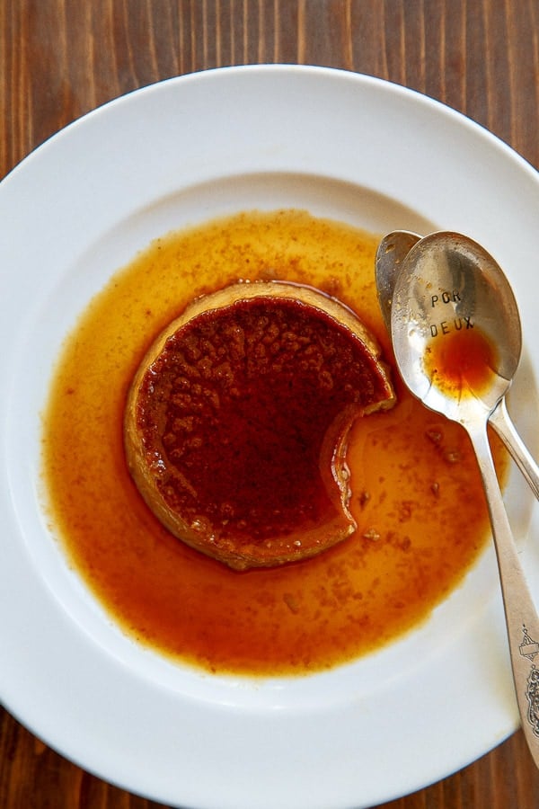 Gingerbread spiced flan for two. @dessertfortwo