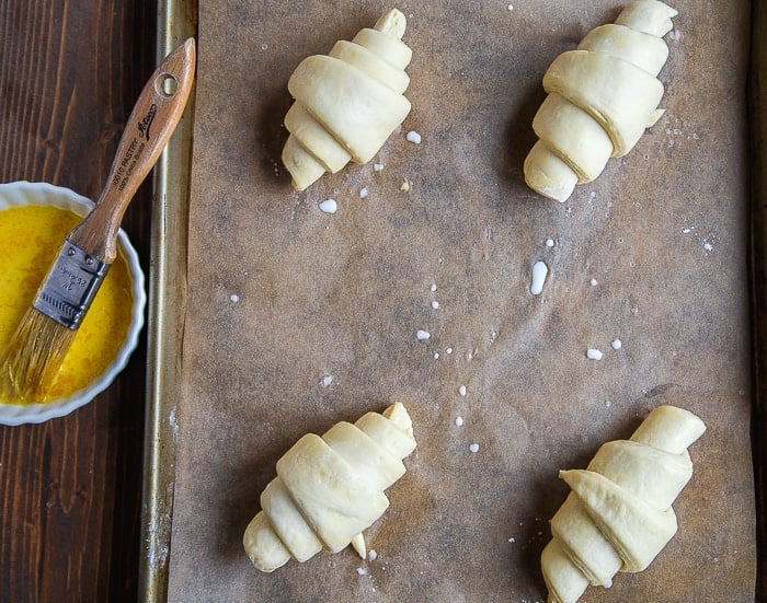 Croissant recipe from scratch. French croissants. Small batch of homemade croissants @dessertfortwo