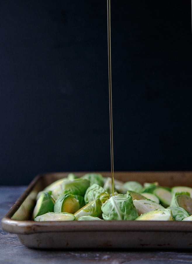 Quick and easy roasted brussel sprouts
