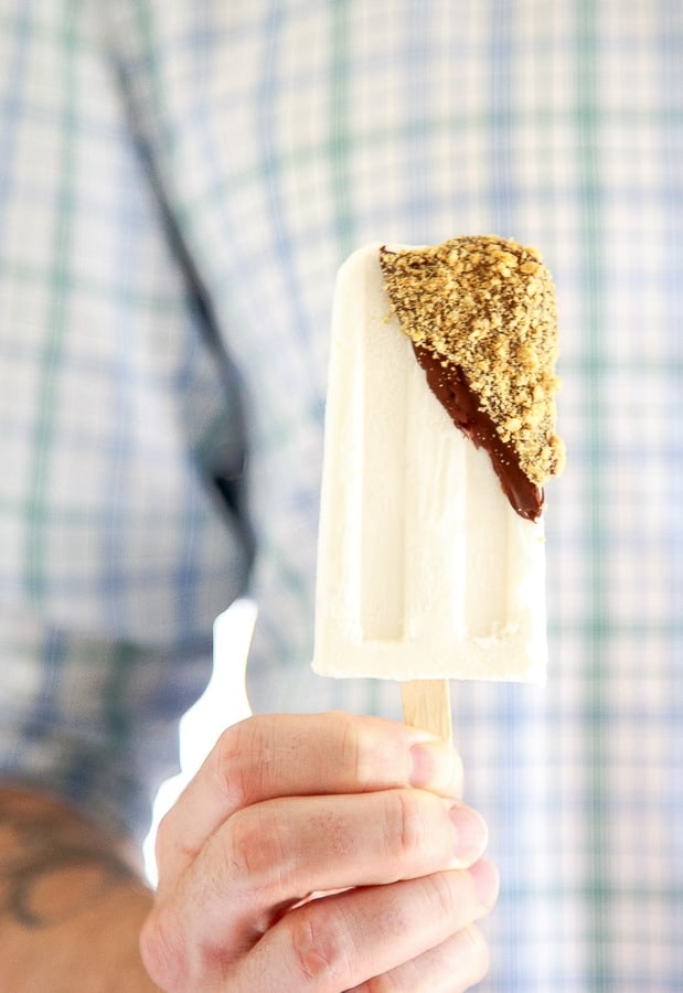 Frozen Cheesecake Popsicles