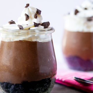 easy no bake chocolate cheesecakes for two