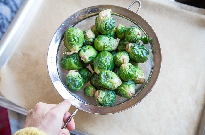 Coconut oil Brussels Sprouts