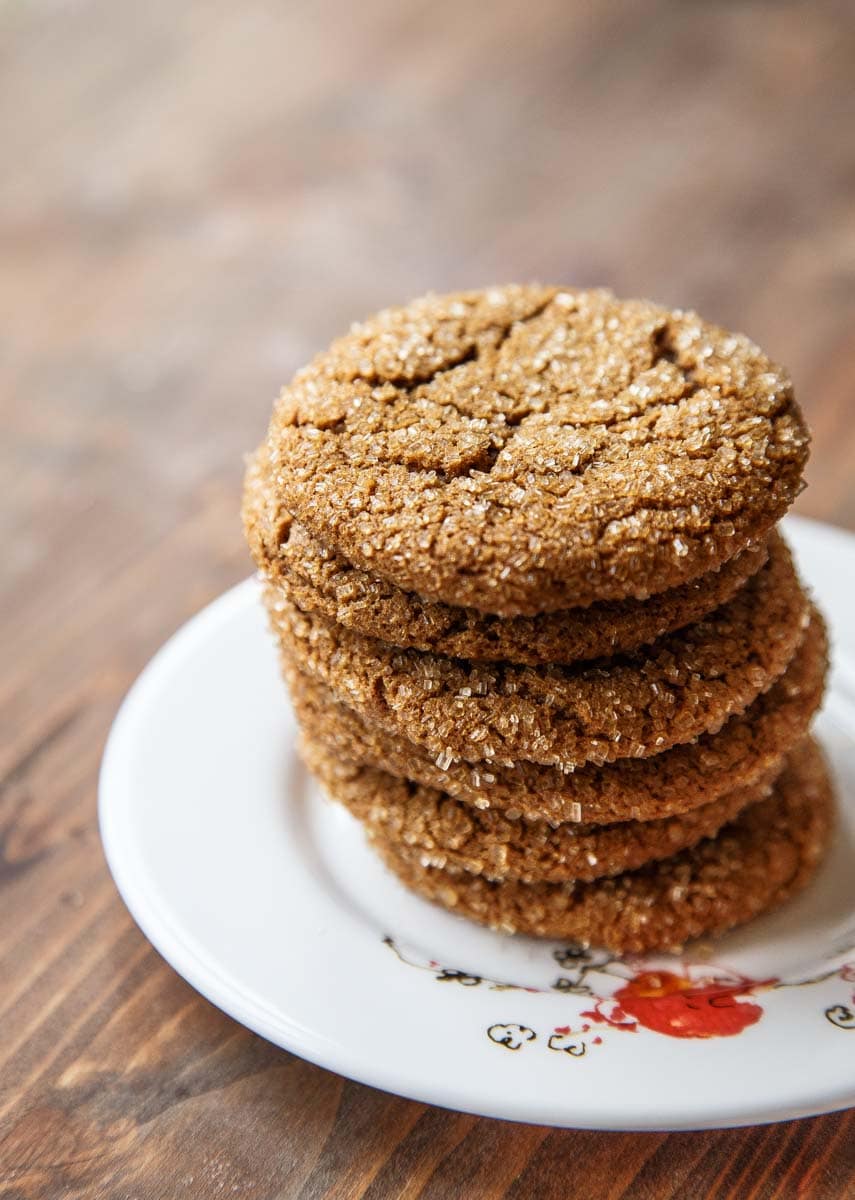 Molasses Cookie Recipe @dessertfortwo