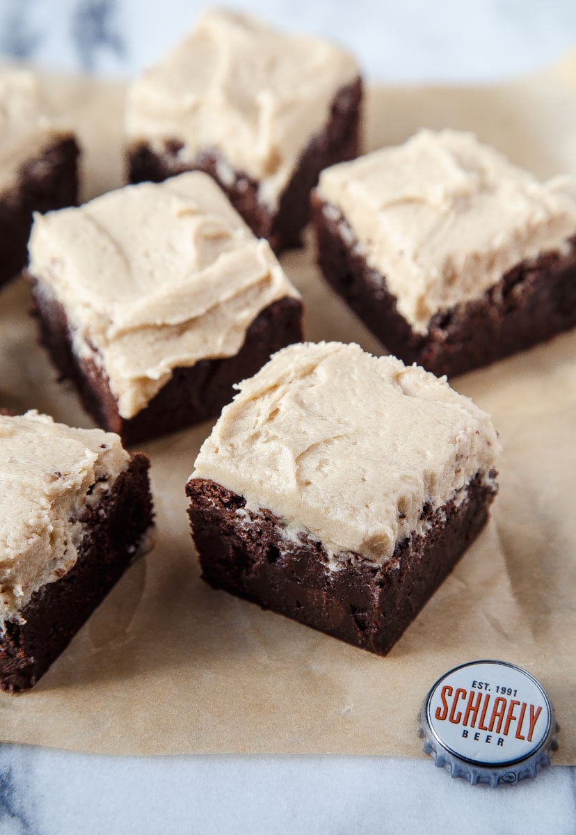 Brownies made with beer! @dessertfortwo