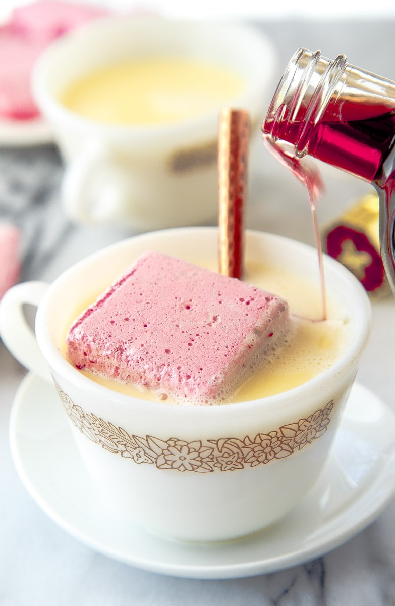 Raspberry White Hot Cocoa with Chambered