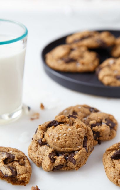 Almond Butter Cookies with Chocolate Chips