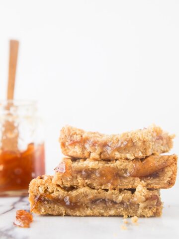 Peach Jam Bars with a Buttery Almond Meal Crust