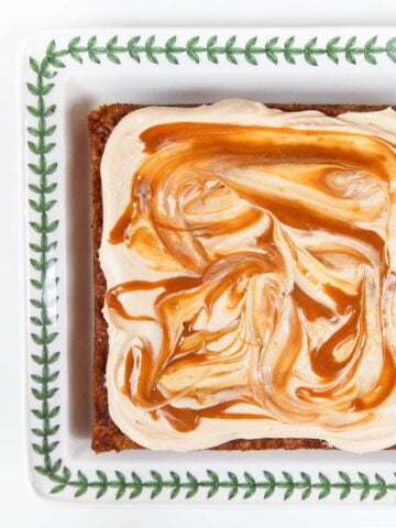 Small Carrot Cake with Caramel Cream Cheese Frosting