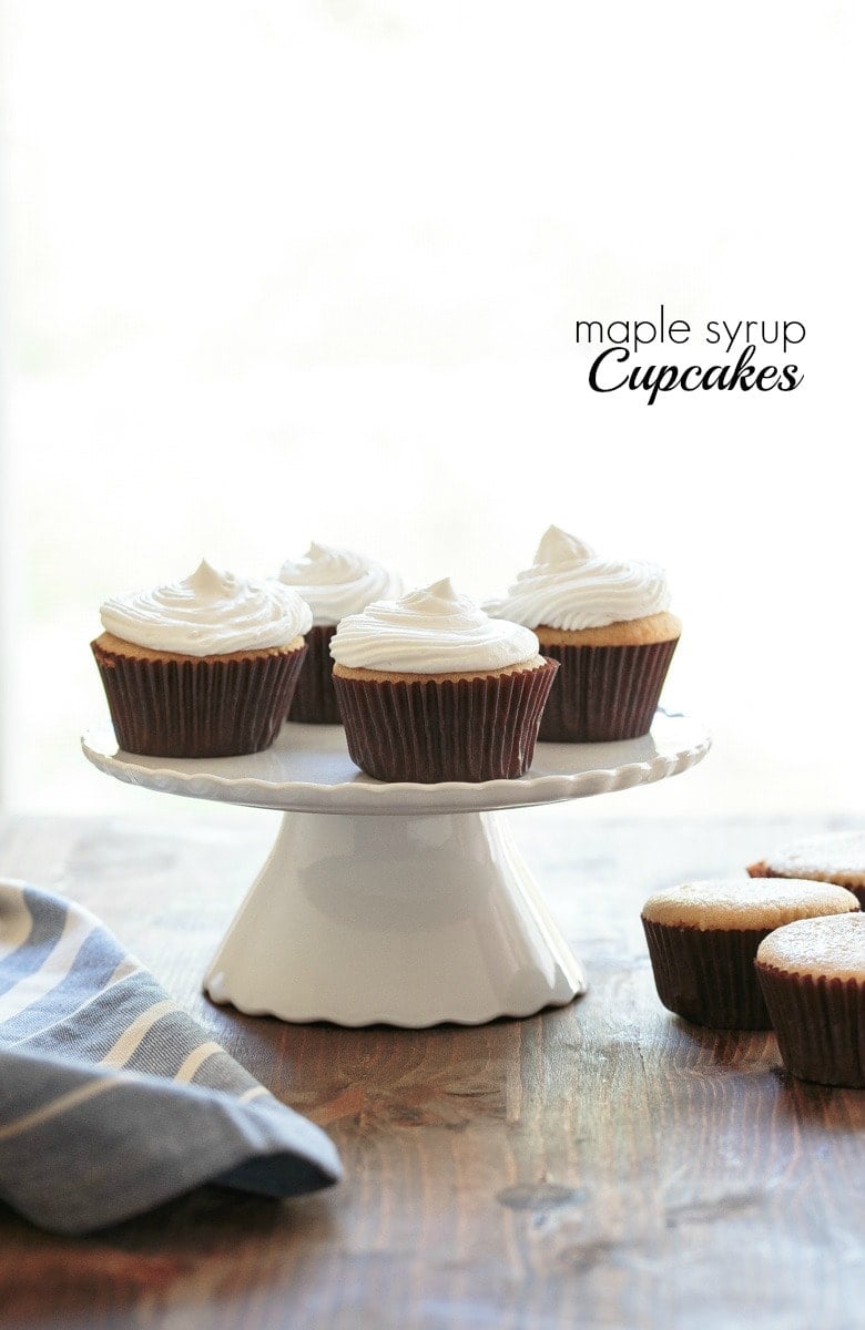 Healthy cupcakes made with maple syrup and how to make coconut whipped cream 