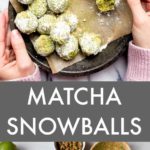 snowball-cookie-recipe-with-matcha