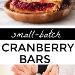 cranberry bars with shortbread crust using leftover cranberry sauce
