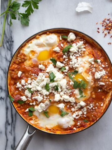 Shakshuka recipe with couscous by Molly Yeh