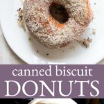 biscuit donuts with chai sugar from canned refrigerated biscuits. Easiest ever 2 ingredient donuts.