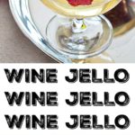 wine jello moscato gelee with blood oranges