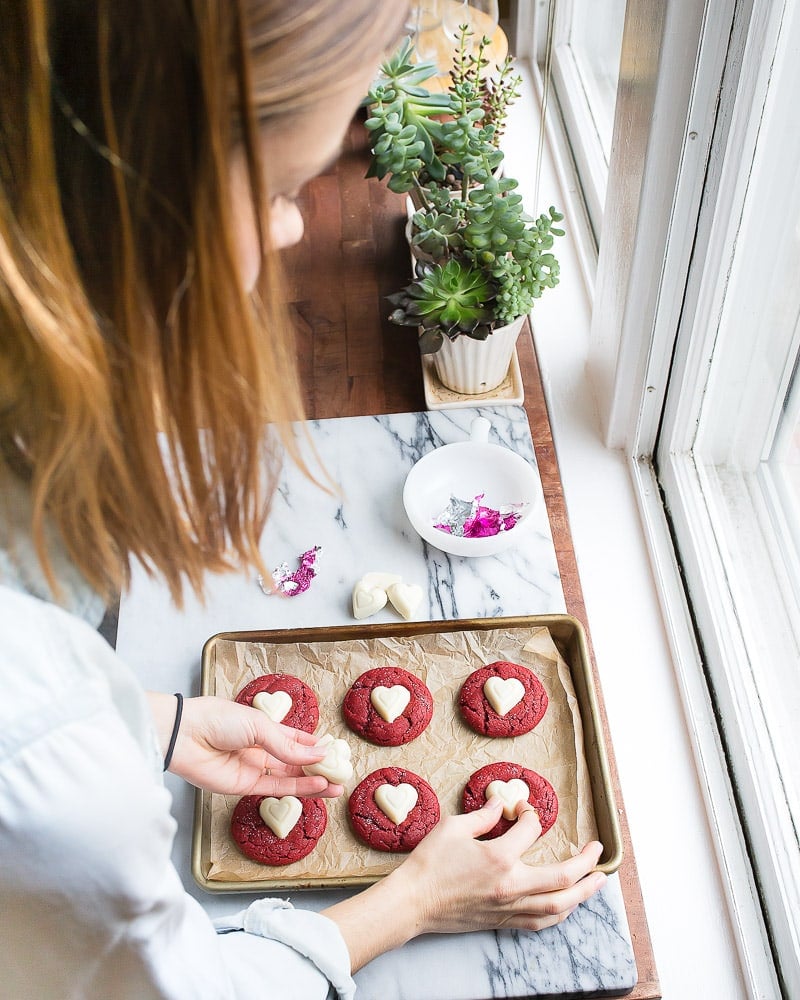 Red Velvet Cookies: small batch makes just 6 sugar cookies