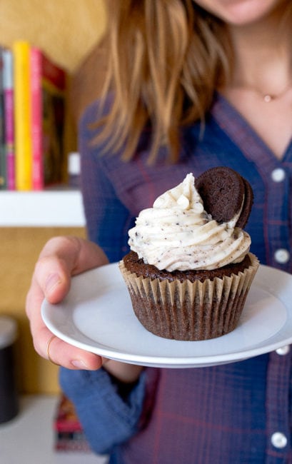Cookies and Cream Cupcakes, Small Batch Recipe