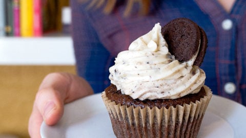 Cookies and Cream Cupcakes, Small Batch Recipe
