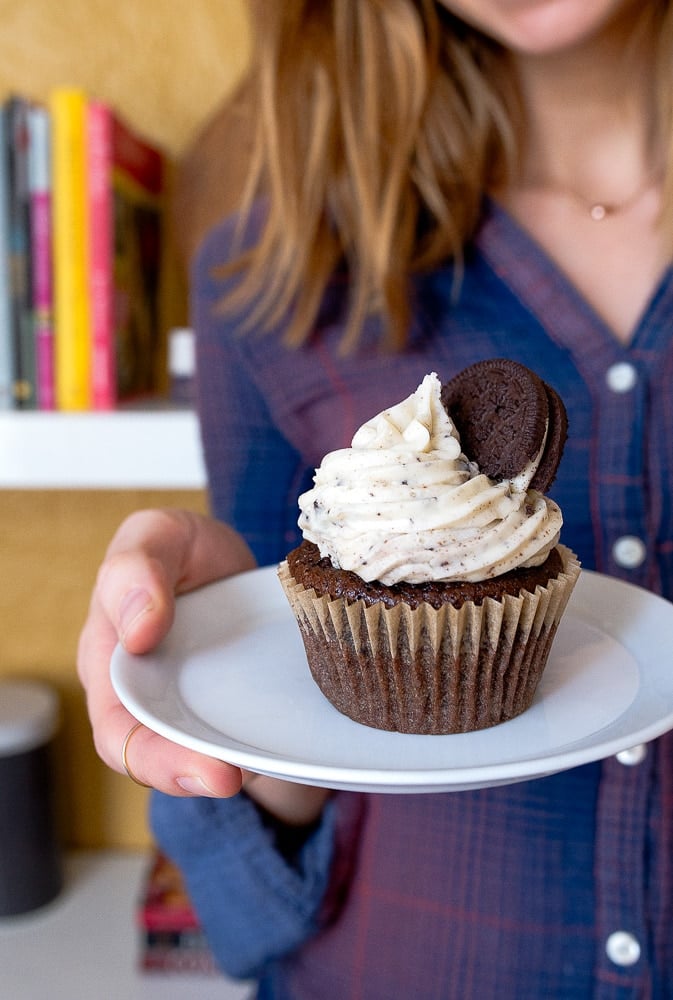 Cookies and Cream Small Batch Cupcakes Recipe