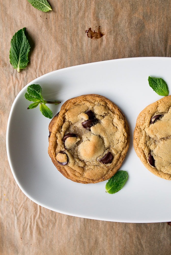 Chocolate chip cookie recipe with mint