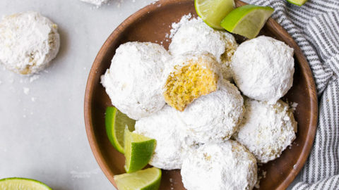 Key Lime Cooler Cookies, made with key lime zest.