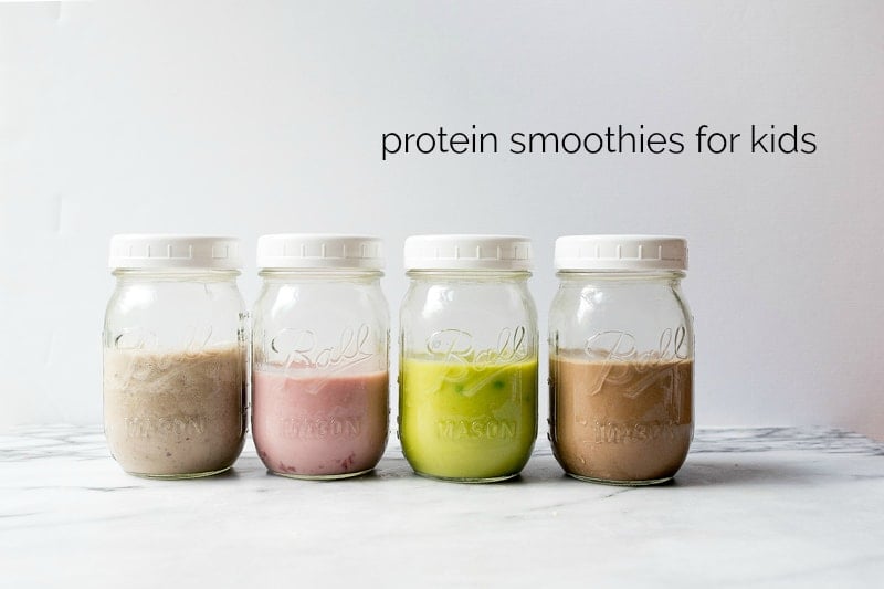 Quick and Easy Protein Smoothies for Kids. The best healthy after school snack ideas.
