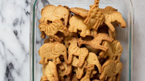Homemade animal cracker cookies recipe. Uses freeze-dried corn and malt for 100% authenticity.