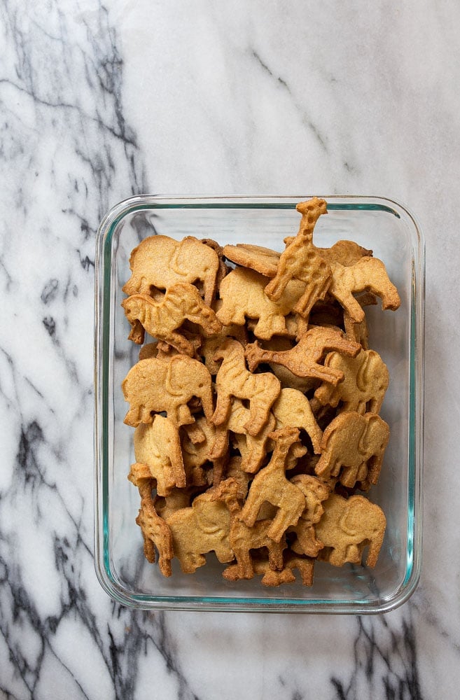 Homemade animal cracker cookies recipe. Uses freeze-dried corn and malt for 100% authenticity. 