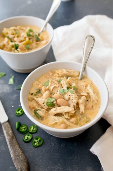 White Chicken Chili for Two | Chicken Dinners for Two