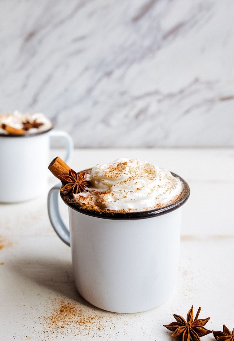 Chai Hot Chocolate: chai latte with chocolate!