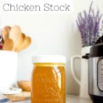 Instant Pot Chicken stock: instant pot chicken recipes. Pressure cooker chicken stock. Instant Pot mini recipes for two. Small batch Instant Pot recipe for Chicken Broth