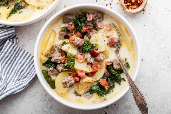Copycat Olive Garden Soup: Zuppa Toscana - Dessert for Two