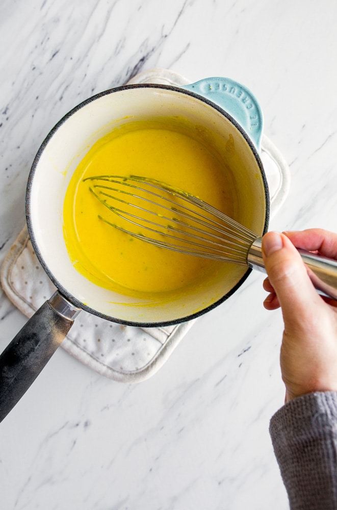 Creamy Golden Turmeric Sauce with Nutritional Yeast