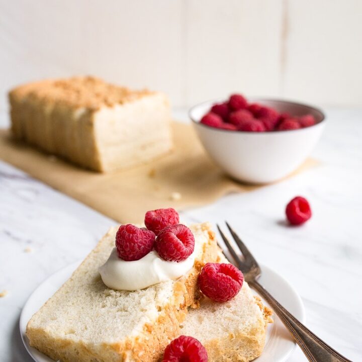 Angel Food Cake In A Loaf Pan - Homemade In The Kitchen
