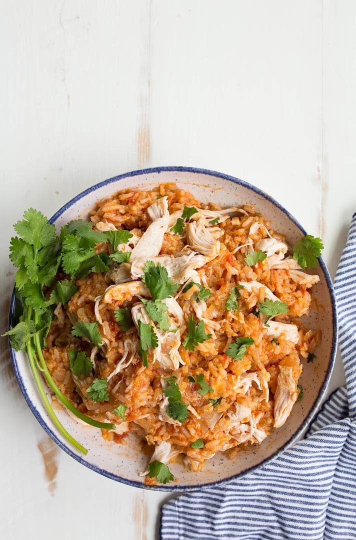 Instant Pot Salsa Chicken with Cheesy Rice (for the Instant Pot Mini)