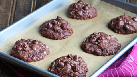 Dark Chocolate Double Coconut Cookies