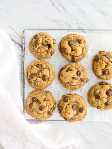 Chocolate Chip Cookies without Eggs. Recipe makes 8 cookies