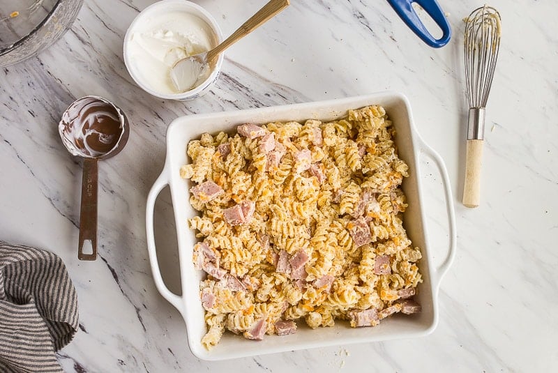 ham cheese and noodle casserole