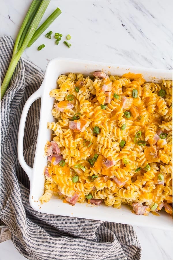 Ham and Cheese Casserole - Leftover Ham Recipes | Dinner for Two