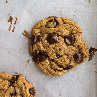 chocolate chip cookies with almond flour. gluten free and paleo