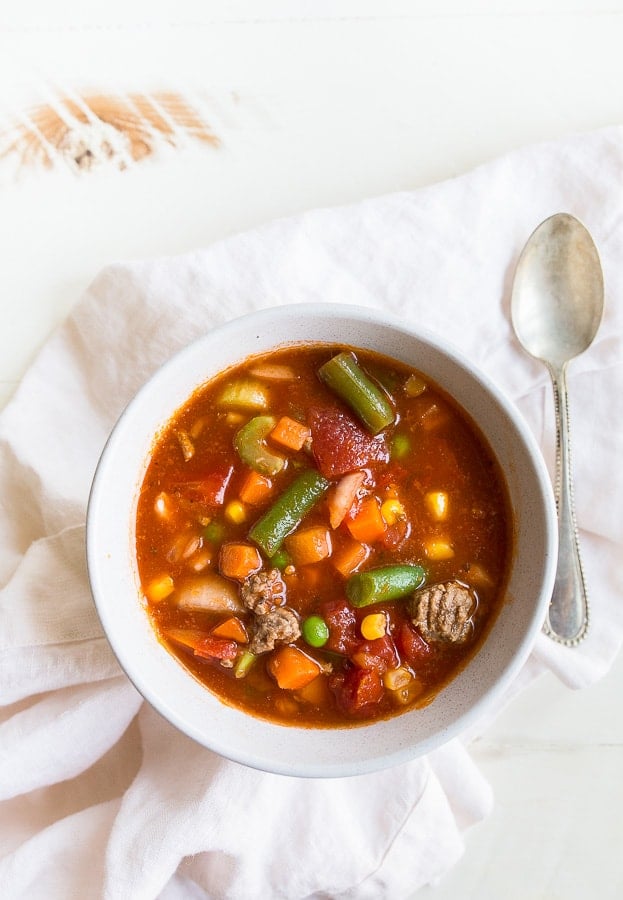 Crockpot Beef and Vegetable Soup 