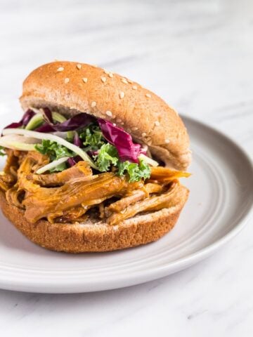 barbecue pulled pork sandwich