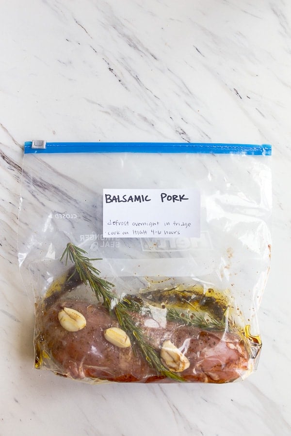 balsamic pork tenderloin in the crockpot 