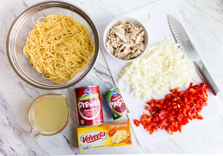 Chicken Spaghetti Recipe (freezer meal) - Dessert for Two