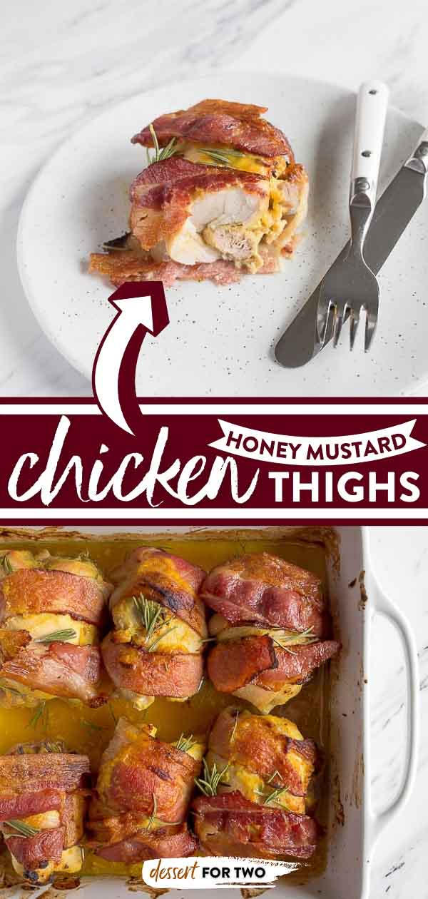 Honey mustard chicken thighs, freezer friendly.