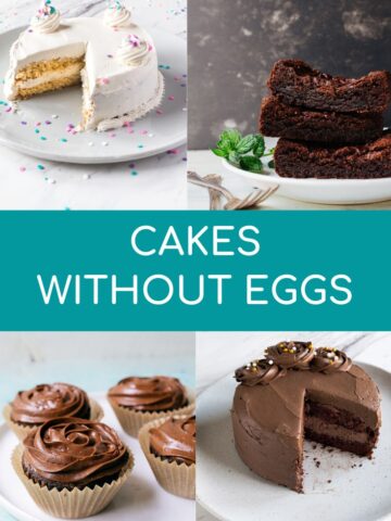How to make cake without eggs
