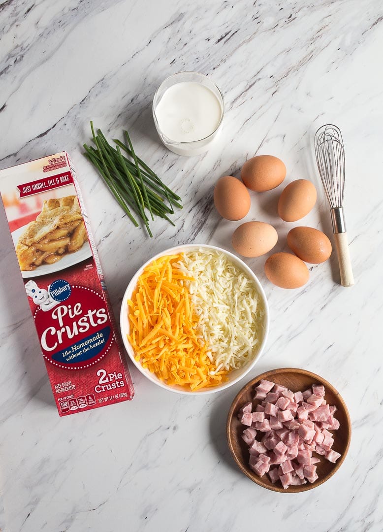 ham and cheese quiche ingredients