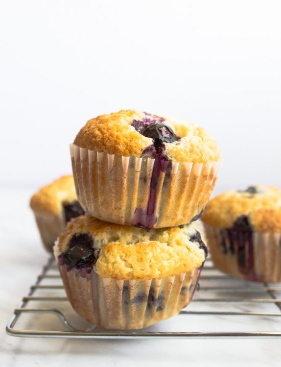 Small Batch Blueberry Muffins from Scratch (easy) - Dessert for Two